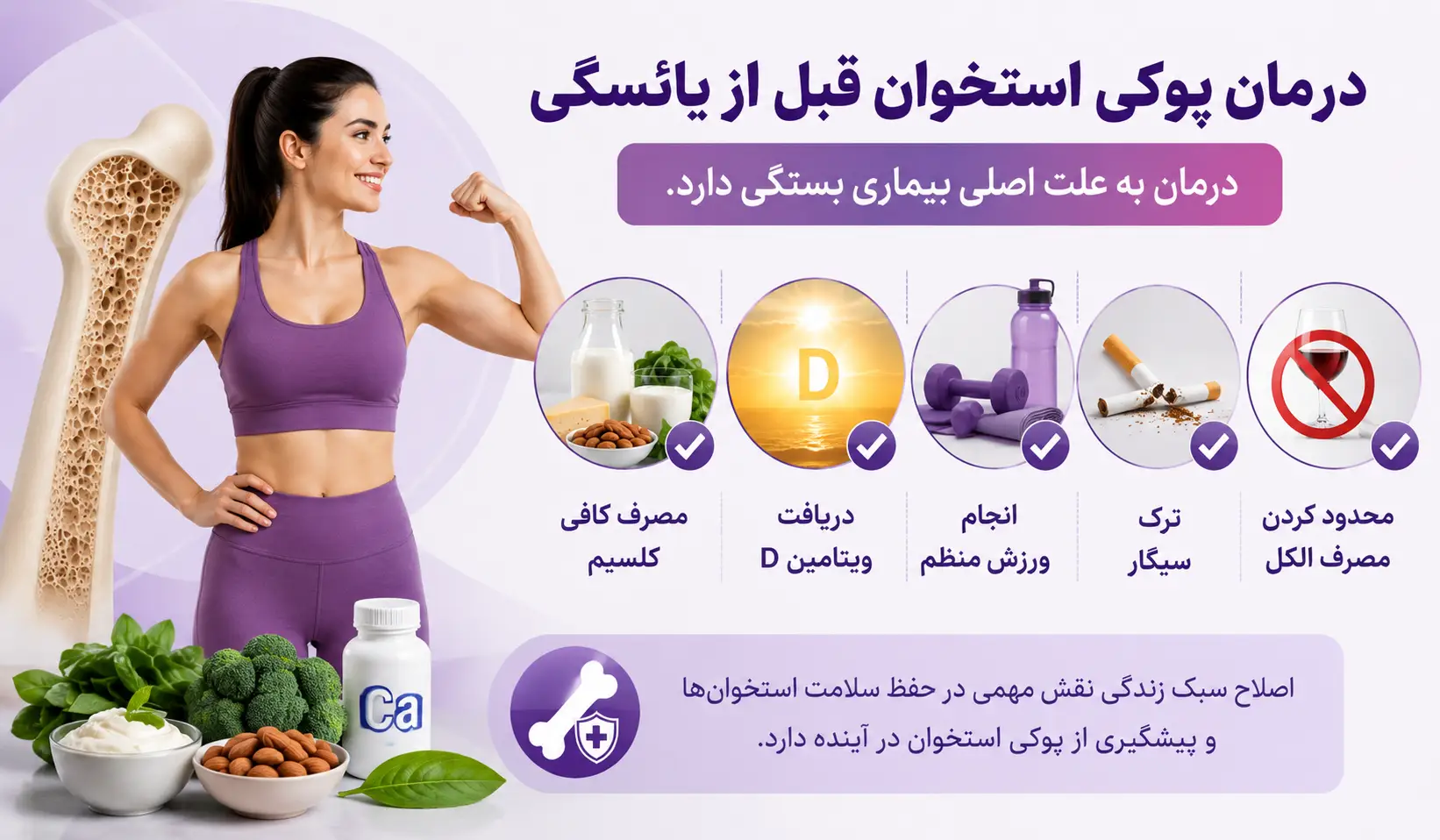 درمان پوکی استخوان قبل از یائسگی