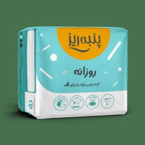 نوار روزانه نازک بزرگ پنبه ریز 