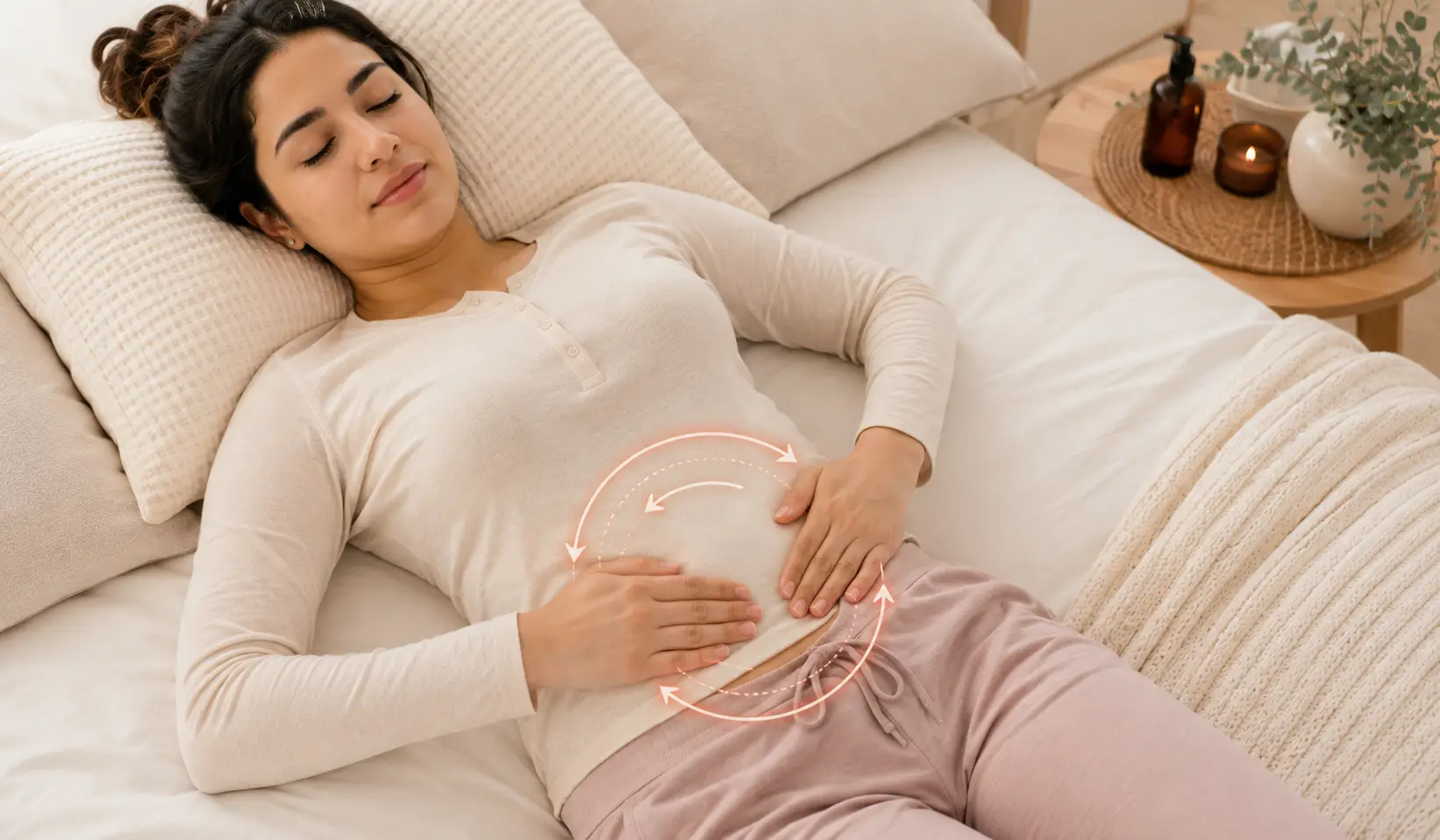 آموزش ماساژ شکم در پریود