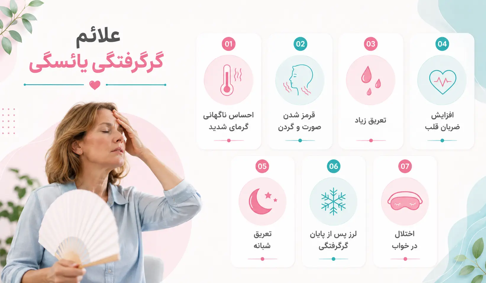 علائم گرگرفتگی یائسگی